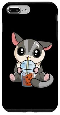 Cute Kawaii Boba Tea Bubble Tea Drinking Sugar Glider Lover Custodia per iPhone 7 Plus/8 Plus