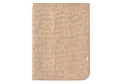 Jollein Jungle Jambo Couverture pour bébé Biscuit/Oatmeal – 100 x 150 cm – 100% Coton – Intérieur 100% Polyester – pour lit d'enfant – TOG 2.0