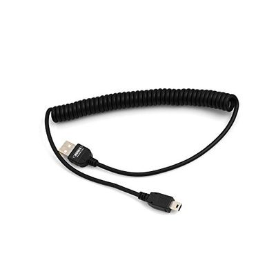 SYSTEM-S - Cable en Espiral Mini USB (50-135 cm)