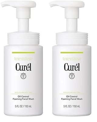Curél Skin Balancing Care Oil Control Foaming Facial Wash 150ml (Pack of 2)