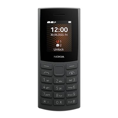 Nokia 105 4G Edition 2023 Cellulare dual SIM Carbone