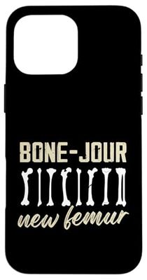 bone jour nuevo fémur Diseño para un paciente Carcasa para iPhone 16 Pro Max