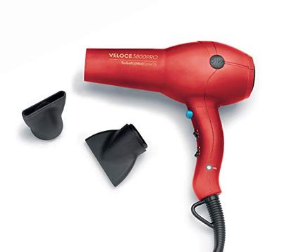 Diva Pro Styling Edit Veloce 3800 Pro Dryer Red 2200 W Professional Hairdryer with Ionic Conditioning, EDT108