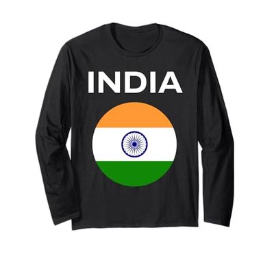 Bandiera dell'India moderna Maglia a Manica