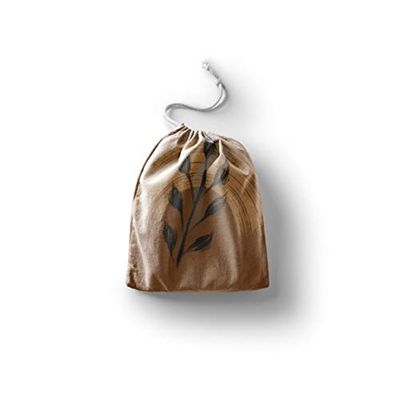 Bonamaison Printed Cotton Produce Bag with Drawstring, Reusable Grocery Bag, Biodegradable Eco-Friendly Bags, Travel Pouch, Sachet Bags, Shopping Bag, Eco Friendly, Foldable, Size: 40x50 Cm