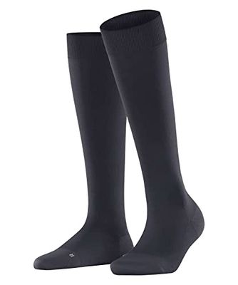 FALKE Energizer W Kh materiale morbido con compressione 1 paio, Calzini lunghi Donna, Blu Dark Navy 6379, 35-36