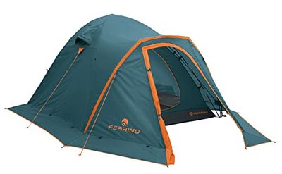 Ferrino 3 Tenerè Rideaux, 2 entrées Dont 1 avec moustiquaire Unisexe-Youth, Bleu