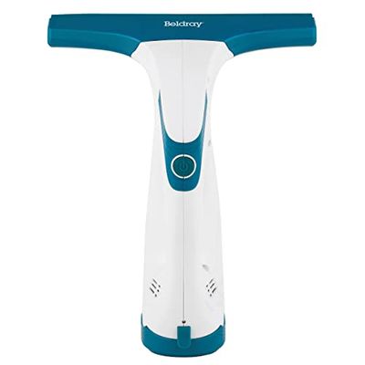 Beldray BEL0749JWFOBVDE-GER fönsterdammsugare, trådlös, laddbar, 60 ml, 10 W, plast, vit/turkos, en storlek