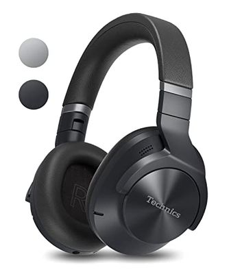 Technics EAH-A800E-K Auriculares Inalámbricos Bluetooth Over Ear, con Cancelación de Ruido y Micrófono, Hasta 50 Horas de Reproducción, Negro