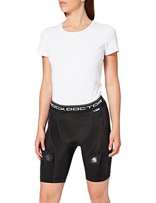 Shock Doctor Core Compression Pantalones Cortos de Hockey con Protector Pélvico, Hombre, Negro, M