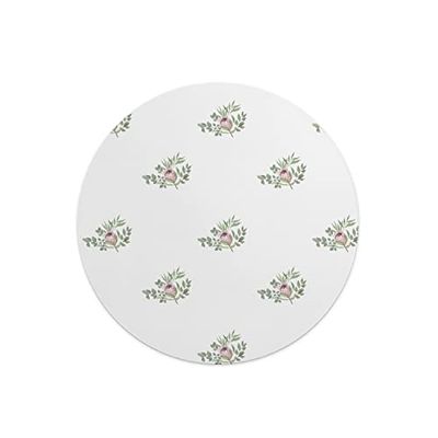 Questo Casa, Round Digital Printed Mouse Pad, Non-Slip Base, for Office and Home, Diameter:22cm