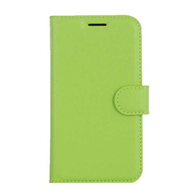 Carcasa de telefono for Galaxy J1 Pro y J1 (2016) / J120 Litchi Texture Funda de Cuero con Tapa Horizontal con Hebilla magnética y Soporte, Ranuras for Tarjetas y Billetera (Negro) (Color : Verde)