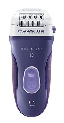 Rowenta EP8050 Skin Respect Epilatore Elettrico per Donna Wet&Dry, con 5 Accessori, 1 unità, 1