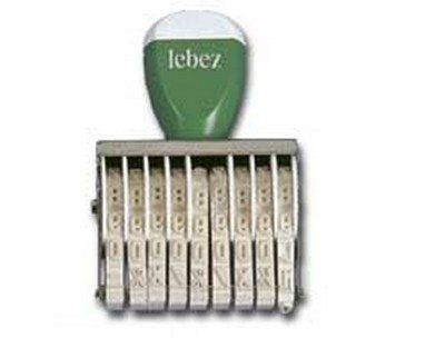Lebez Boîte de 10 pièces – Tampon manuel numeratore 9 colonnes 5 mm Art. 2233