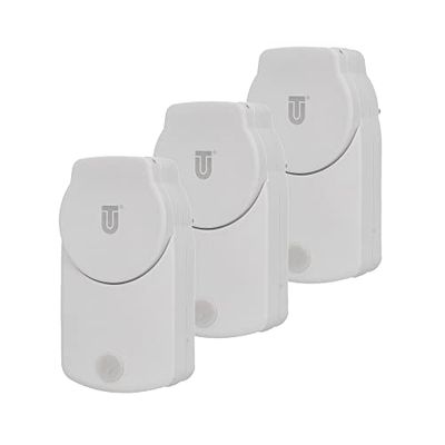 Unitec 103263 WiFi tussenstekker WLAN Smart stopcontact, met timer en timer, spraakbesturing en app, voor outdoor, IP45, wit, 3 stuks