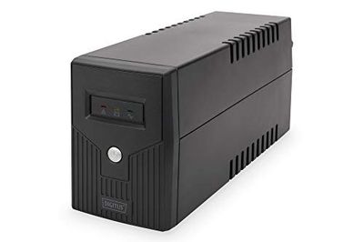DIGITUS SAI Line-Interactive VI - 600VA / 360W - AVR - 2 tomas de seguridad - Software de apagado USB / RS232 / RJ11