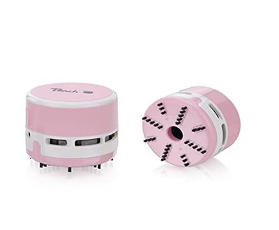 Peach Mini-stofzuiger - werkt op batterijen (2x AA) - hoge zuigkracht - roze - PA105, per stuk