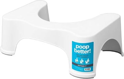 Squatty Potty Ecco | The Original Bathroom Toilet Stool | 7 Inches | 17.78cm | White