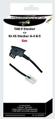 HEITECH TAE-F Fiche F/RJ 45 fiche A 4 B-5 6 m