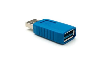 System-S Adaptateur USB 3.0 Type A mâle vers Femelle, Connecteur USB câble Bleu