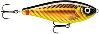 Rapala - Leurre de Pêche X-Rap Haku - Construction ABS - Leurre Pêche d'eau Douce Coulant Lentement - Profondeur de Nage Variable - Taille 14cm / 74g - Fabriqué en Estonie - Golden Smelt
