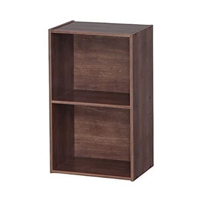 Iris Ohyama, kantoorplank/boekenkast/archiefkast/houten kast/kantoor basisplank, modern, modulair, kantoor, woonkamer, studeerkamer - Office Basic Rack - CX-2FN - Bruin