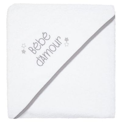 BabyCalin BBC303904 Maxi Bath Cape, 100 cm x 100 cm, Baby der Liebe, wielokolorowa, 1 sztuka