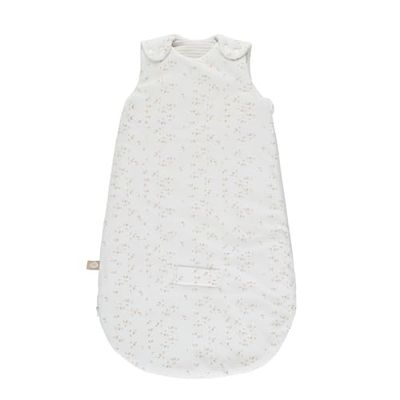 Nattou Saco de dormir de bebé para invierno y temporadas de transición, De algodón y poliéster, Aprox. 70 cm, 0 - 6 meses, Flo, Oli & Ernest, Blanco