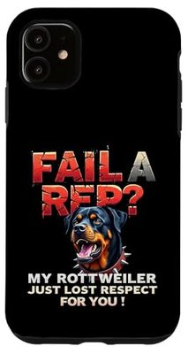 Divertente regalo da palestra per proprietari di cani Rottweiler Custodia per iPhone 11