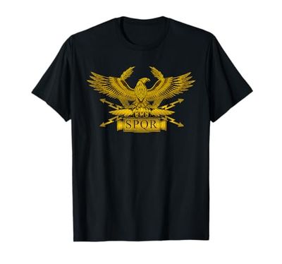 Ancient Roman Legionary Eagle SPQR Legion Standard Aquila Maglietta