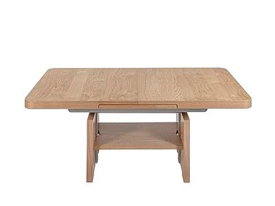 Vierhaus Table Basse Bois Naturel 110(150)/70/56-75cm