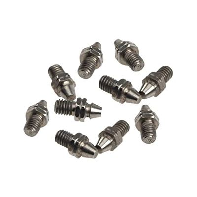 RFX Reposapiés Pro Reposapiés con tornillos de repuesto (10 piezas) de acero inoxidable