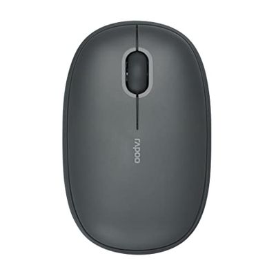 Rapoo M660 Silent grijs draadloze Multi-Mode-Muis souris Ambidextre RF sans fil + Bluetooth Optique 1300 DPI