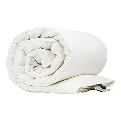 Devon Duvets Emperor - Piumino estivo in lana, 300 g/m², leggero, 4-7 TOG, realizzato a mano, colore: bianco