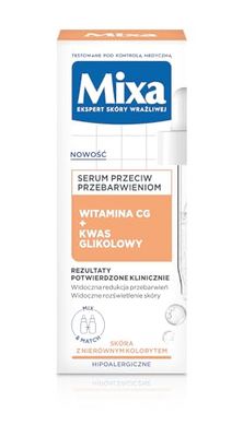 Mixa Anti-Discoloration Facial Serum, Vitamin CG +Glycolic Acid