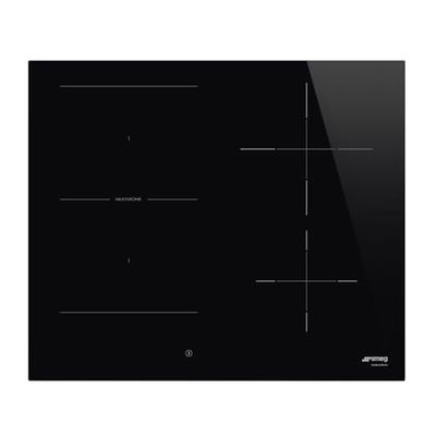 SMEG SI1M4644D, Placa de inducción UNIVERSAL, Black glass