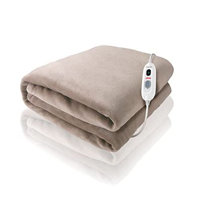 Ufesa Softy Coperta termica elettrica 160x100 cm, 120 W, Extra morbida, 3 Livelli di Temperatura, Spegnimento Automatico, Lavabile