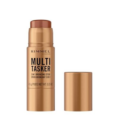 Rimmel Multi Tasker bronzer 3 w 1 do konturowania twarzy, z witaminą C i E nr 03 Tan, 4,5g