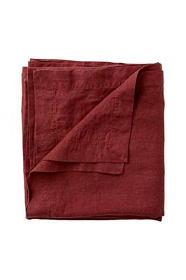 Ellos Panno Pembroke in 100% Lino, Rosso