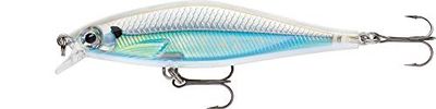 Rapala Shadow Rap Shadow - material peixes gordos - isca pesca de água doce, unissexo - adulto, albino Shiner, 9 cm