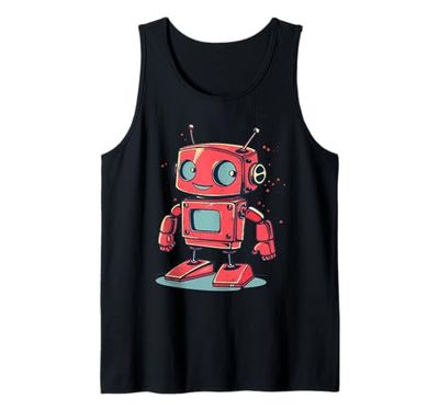 Carino piccolo Robot, Vintage Kids Robot Canotta