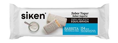 Siken barrita snack - Barrita de yogur de 40 g, 170 Kcal/barrita, Ayuda a controlar tu peso, Aporta fibra, vitaminas y minerales (Paquete de 6)