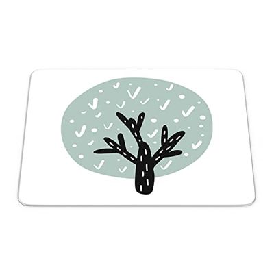Bonamaison, Tappetino per mouse rettangolare, con stampa digitale, antiscivolo, per ufficio e casa, dimensioni: 22 x 18 cm