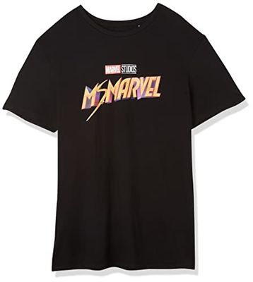 Marvel UXMISSMTS010 T-shirt, svart, L herr, svart, L