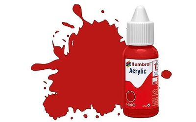 Humbrol Db0060 Peinture Acrylique NO60 Écarlate - Mat, 14 ml (Lot de 1)