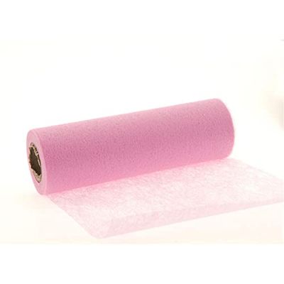 Nastro in feltro per matrimonio, 23 cm, 20 m, colore: rosa chiaro