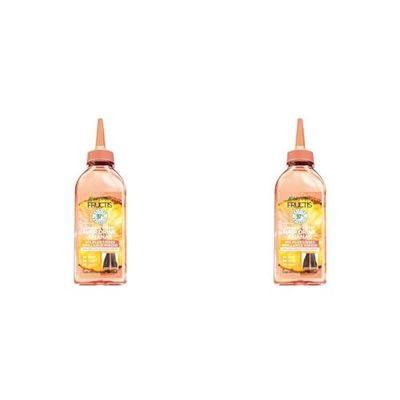 Garnier - Fructis Hair Drink - Soin Lamellaire Instantané Lissant Longueurs & Glow Ananas - Formule Vegan à 97% d'Ingrédients d'Origine Naturelle - 200 ml (Lot de 2)