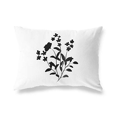 Bonamaison, Housse de Coussin Décorative - 100% Polyester - Fermeture éclair cachée, Dimensions: 35x50 Cm - Conçu et fabriqué en Turquie