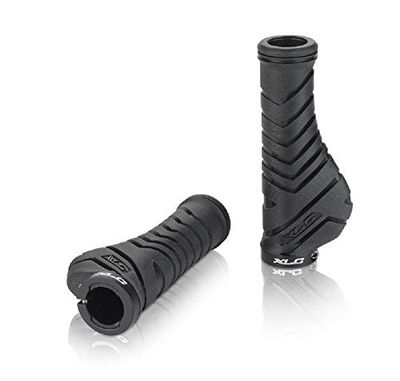 XLC Poignée de vélo Ergonomic Gr-s30 130 mm Noir Mixte