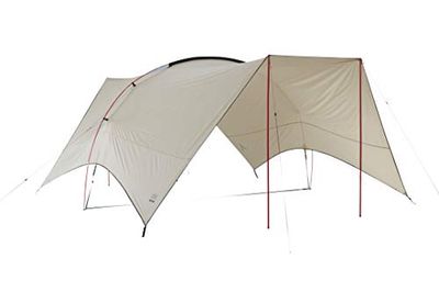 Grand Canyon TAHUTA Shelter 4 - Bâche/Voile Solaire 500 x 400 cm - Forme rectangulaire, UV50+, étanche à l'eau - Désert de Mojave (Beige)